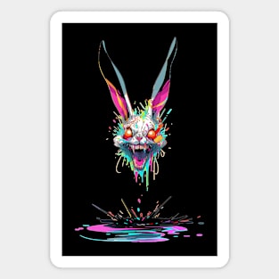 Dismembered Bunny Comic Horror Art Magnet